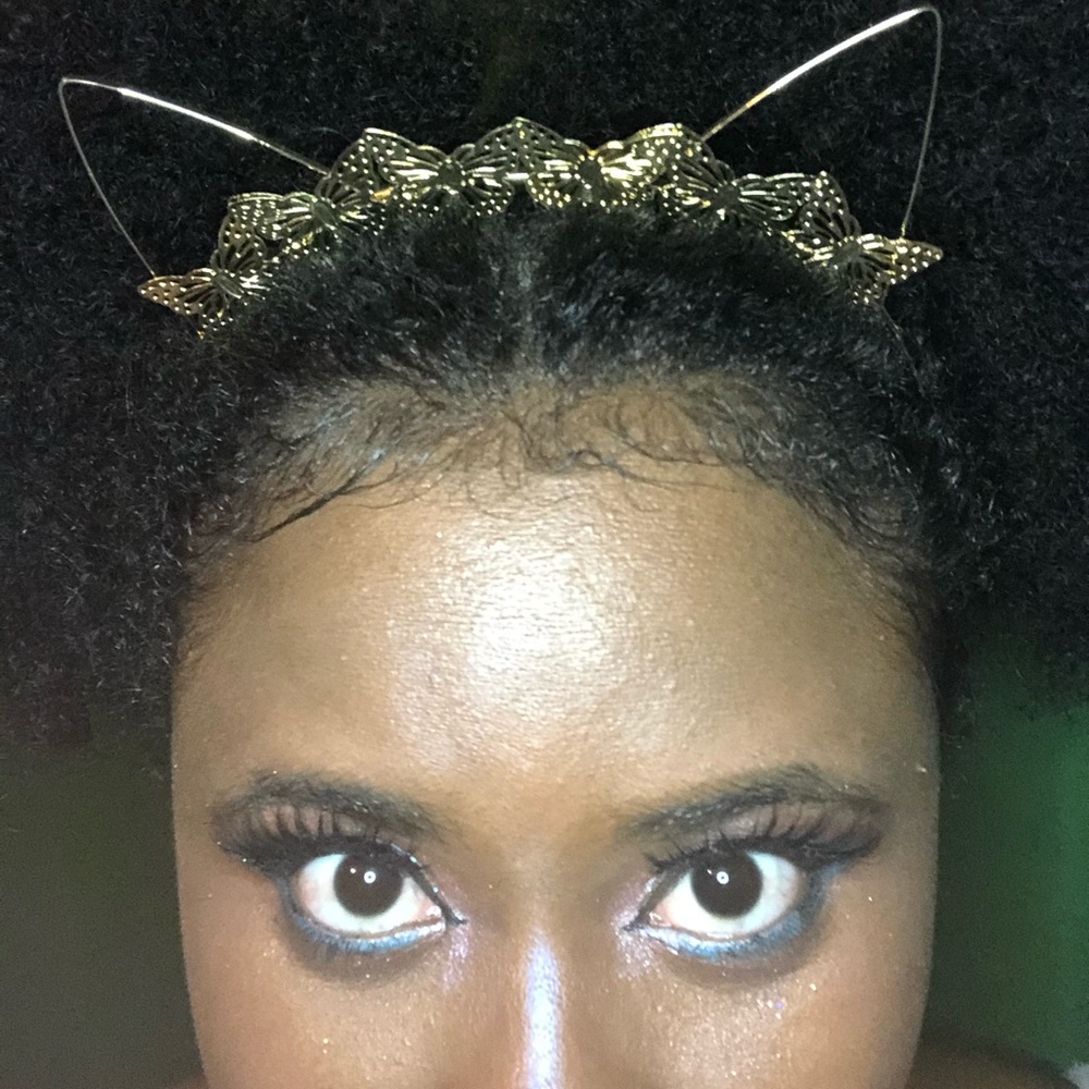 Cat ears with butterflies headband